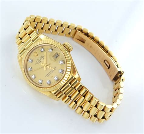 damen rolex uhren gold mit strasssteinen|Rolex Damenmodelle .